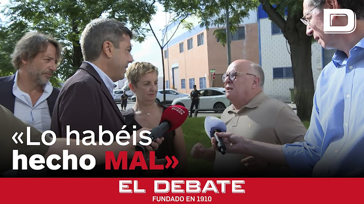 Vea el rifirrafe completo entre un ciudadano y Mazón:«Lo habéis hecho mal»