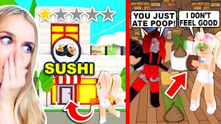 MOODY Tricked Me Into A *NEW* Restaurant That ALMOST KILLED ME In Adopt Me! (Roblox)