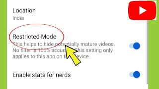 YouTube Restricted Mode Settings