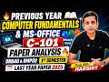 🔥 C 101 Computer Fundamentals &amp; MS Office | DRBAU &amp; RMPSU 1st Sem BCA Last Year Paper Analysis 2025