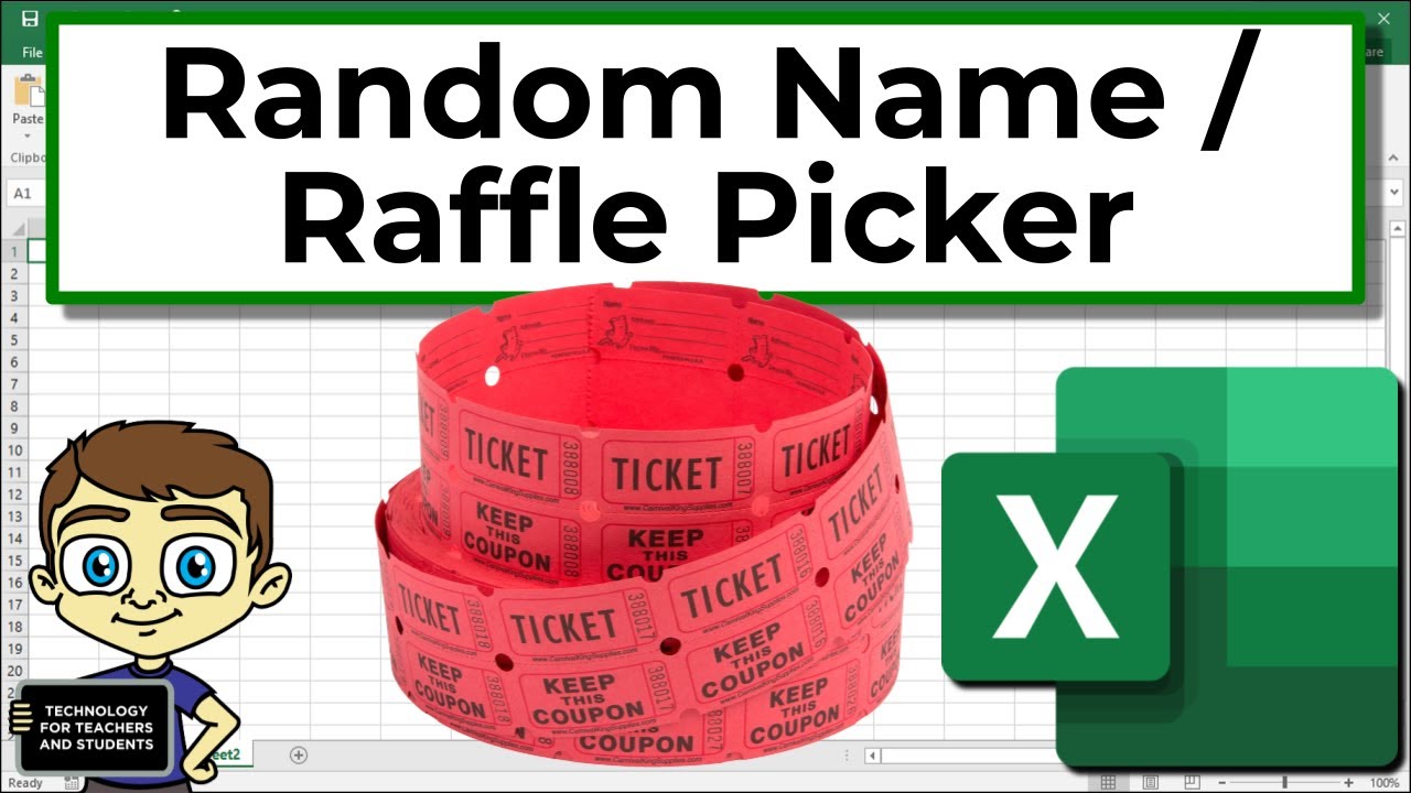 Create Random Student Picker or Raffle Picker in Excel