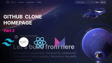 Build GitHub Homepage Clone Using NextJs and Tailwind CSS (Part 2: Hero Section ) | Next Js Project