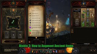 Diablo 3: How to Augment Ancient Legendary Items