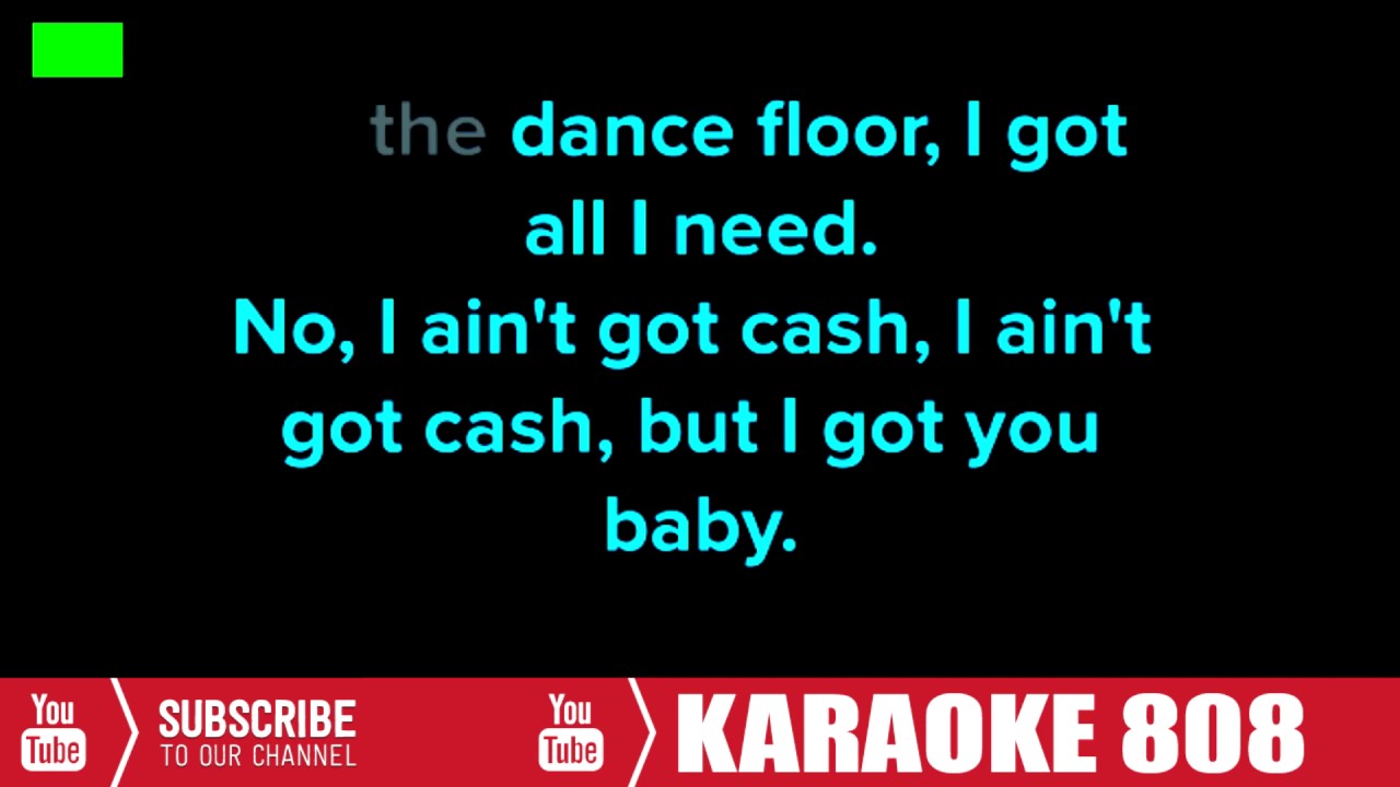 Cheap Thrills Lyric Sia Karaoke Version Karaoke 808 YouTube