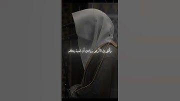 خَلَقَ السَّماواتِ بِغَيرِ عَمَدٍ تَرَونَها وَأَلقى فِي الأَرضِ رَواسِيَ🫀 #ياسر_الدوسري quran #تجويد