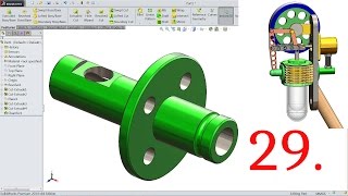 SolidWorks Tutorial Vertical Stirling Engine 29.Flowshaft