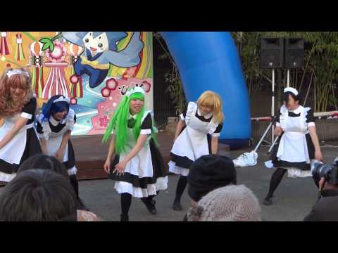 メイド仮装　アイドル輝（かがやき） 「南中ソーラン」／"元気いっぱい･･･湘南よさこい"2013／湘南ひらつかスターライトフェスティバル2013