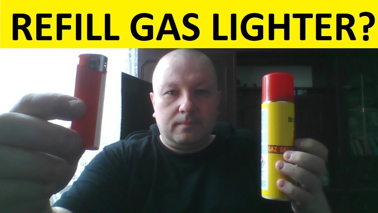 How to refill lighter with gas? How to refill gas lighter with