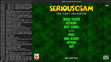 QEMU Serious Sam TFE (2001) OpenGL Windows ME