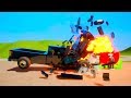 Non-random explosions of Fuel tanks after Car collisions | Brick Rigs