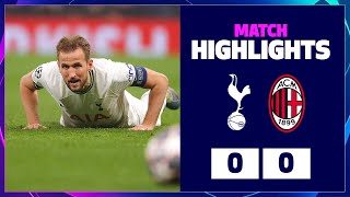 Champions League journey ends | HIGHLIGHTS | Spurs 0-0 AC Milan