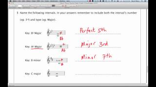 ABRSM Music Theory Grade 3 - Question 5 Practice - Intervals