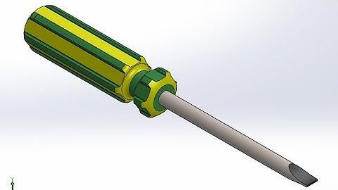 How to Design Screwdriver in Solidworks