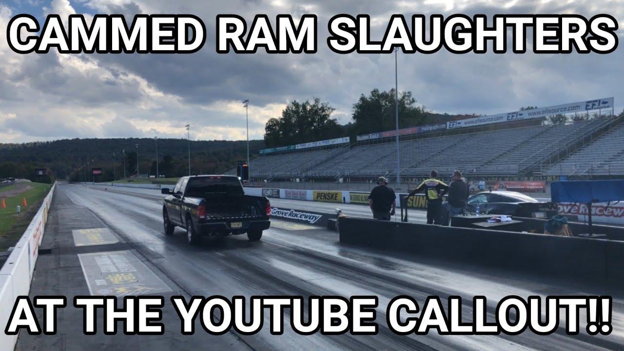 CAMMED Ram BREAKS 1/4 mile record at YouTube call-out!!