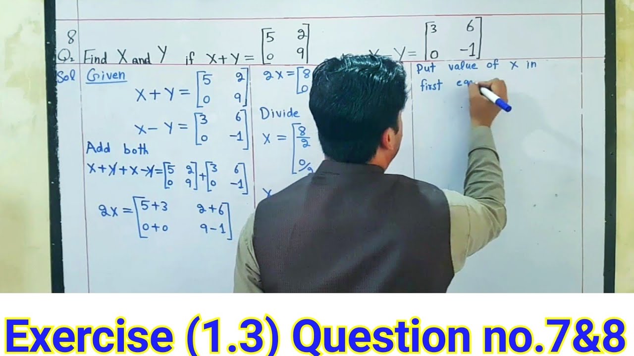 Class 9th Chapter 1 Exercise 1.3 Question no.7&8 || Class 9th maths ...