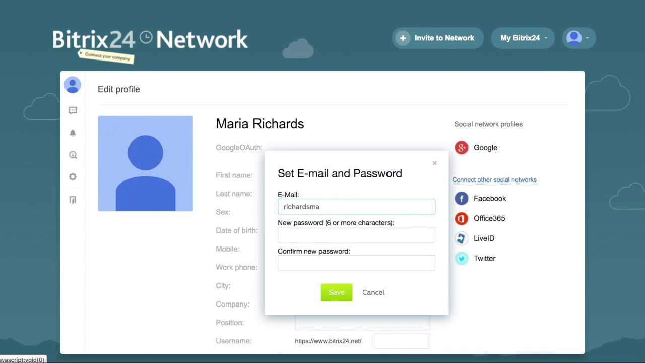 bitrix24 vs hubspot Bitrix24 authorization: add email instead of social networks