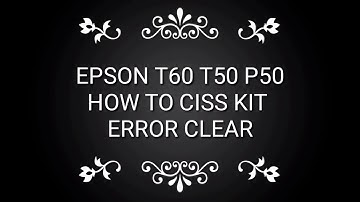 #t60 #t50 #p50 ink cartridges not recognized how to ciss kit install continue #ink #supply system