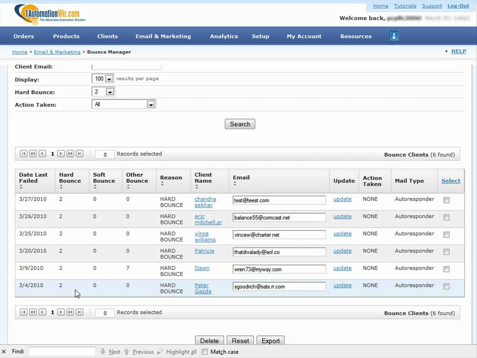 Removing Undeliverable Emails From Your Lists in | 1AutomationWiz