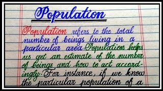Essay On Population In English  Write An Essay On Population Growth  Population Explosion