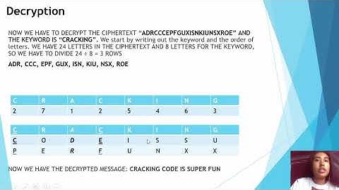 Myszkowski Transposition Cipher Tutorial by Veronica Guerrero and Dessirei Ann Gapusan