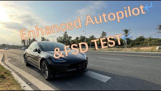 Enhanced Autopilot and FSD test of Tesla Model 3