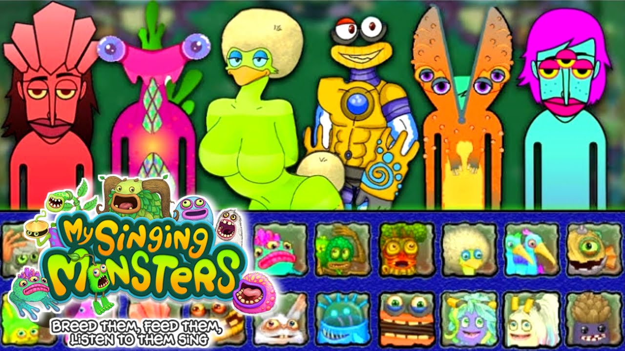 Monsterbox MIROR WATER ISLAND + CRAZY MAMMOTH  | My Singing Monster in Incredibox