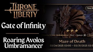 Gate Of Infinity - Maze Of Death - Roaring Avolos Umbramancer