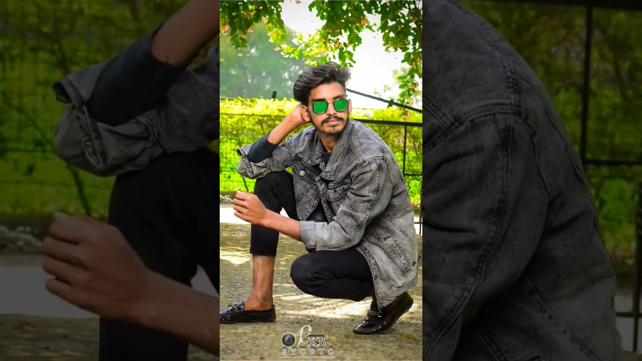 Boys Outdoor photoshoot by fbreels BTS with Result.