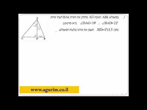 פתרון תרגיל בגרות במתמטיקה 3 יחידות | טריגונומטריה 801   תרגיל 3