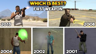 FIRST WEAPON IN EVERY GTA ! (WHICH IS BEST?)