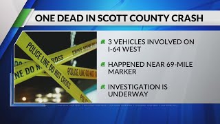 Deputies investigating deadly 3-vehicle Scott County crash on I-64 West