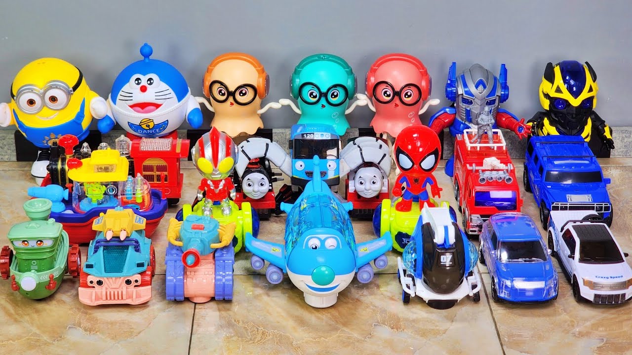 Pasukan Choo Choo Charles Berkumpul Thomas Exe Mcqueen Bus Tayo Robot Gurita Ubur-ubur Car Toys.