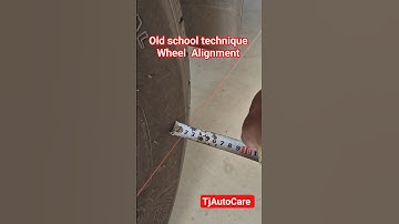 wheel alignment technique #oldschool #car #wheelalignment #technique #mechanic #tips #shorts #viral