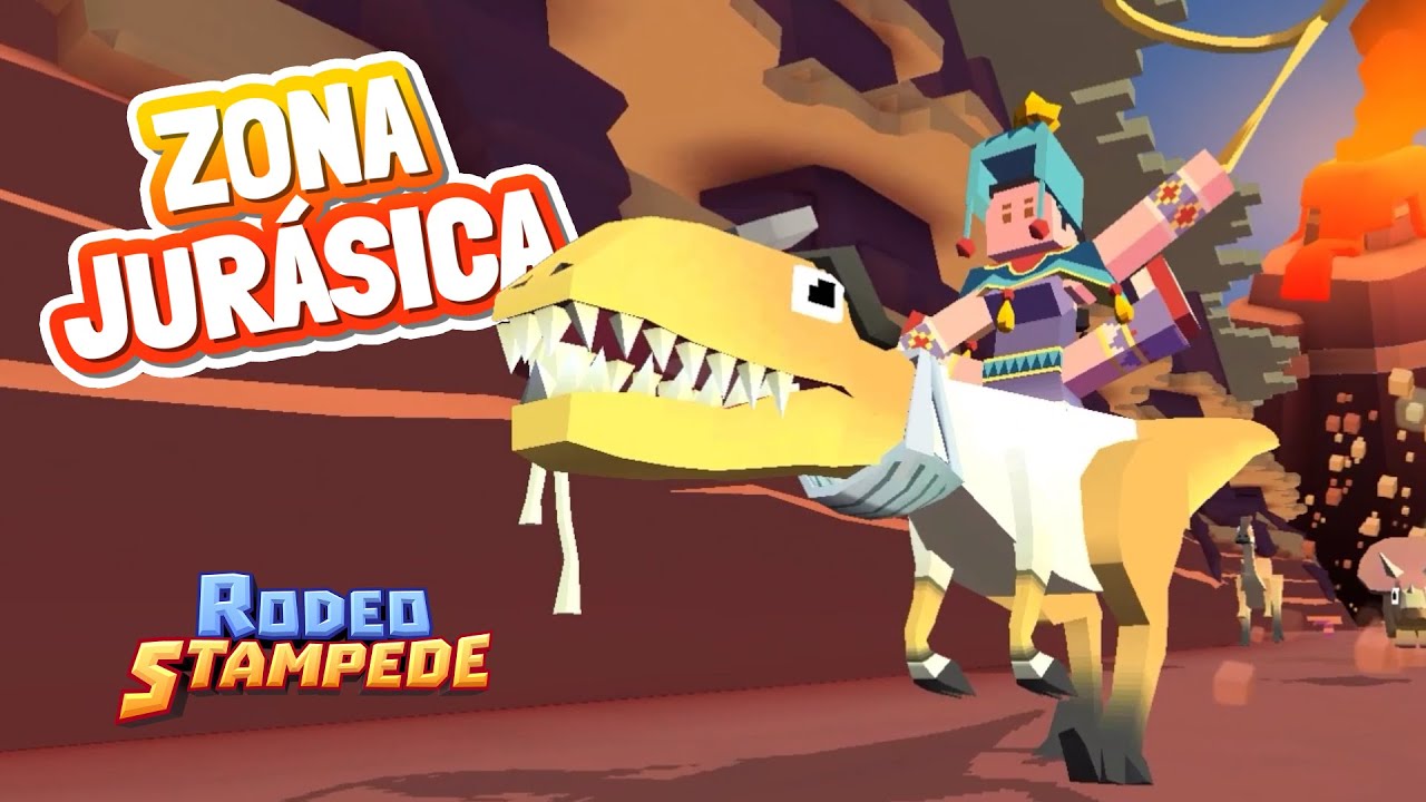 🦖 ZONA JURÁSICA 🦖 Nuevos Animales | Rodeo Stampede: Sky Zoo Safari #14 ...