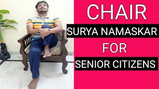 Chair Surya Namaskar or Chair Sun Salutation|Yoga For Elders to Boost Immunity & Health |Office Yoga