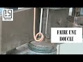 Comment fabriquer un anneau en fer rond  faire une boucle avec une cintreuse manuelle sur un fer