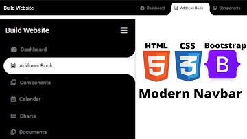 Modern Animated Responsive Navbar Tutorial - Navigation Menu Bar & Header using HTML & CSS 2021