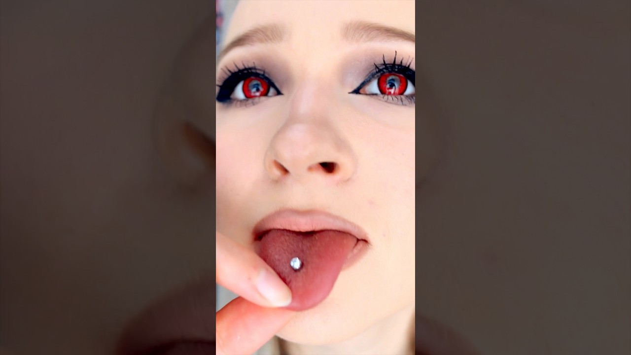 Piercing at home 😱💖🌈 