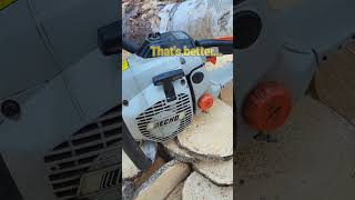 Was it worth it?  Ported Echo cs520 #chainsaw 