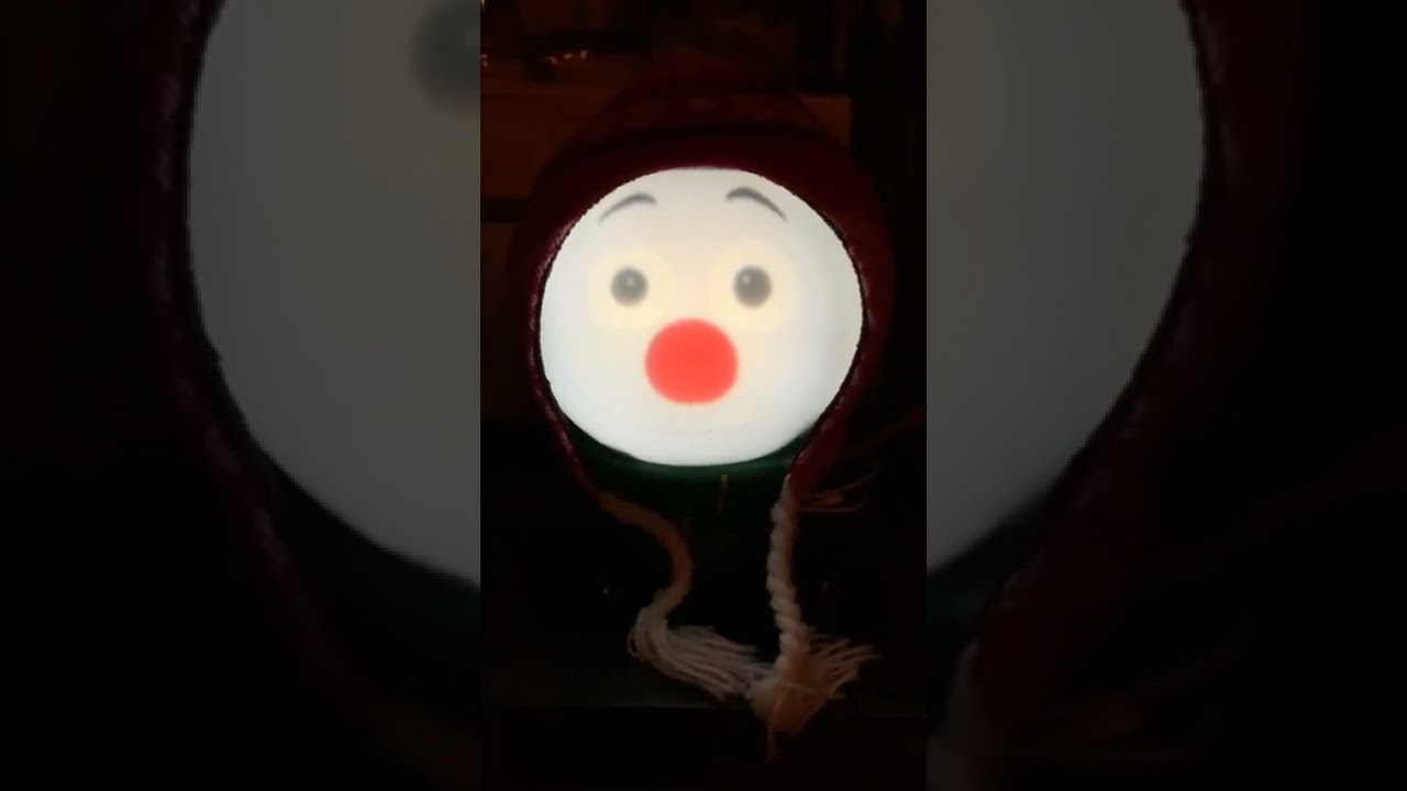 Animated singing snowman Christmas projection animierter Schneemann singend Weihnachtsdeko