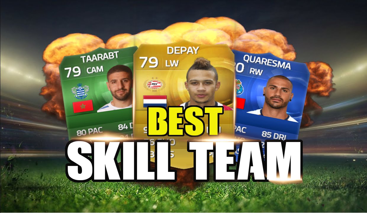BEST SKILL TEAM ON FIFA 15! | INSANE 15K HYBRID SKILL SQUAD ft. 4 5* SKILLERS!