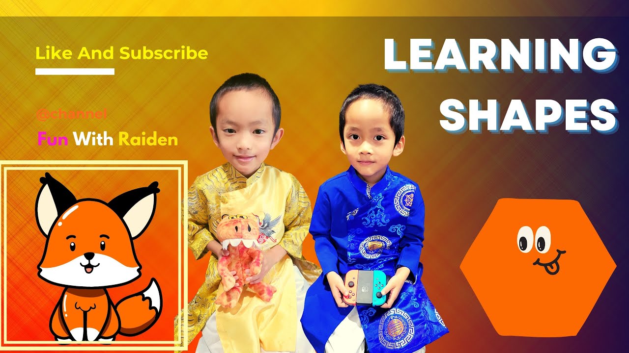 Shapes Learning for Kids : Circle, Oval, Triangle, Rectangle, Diamond, Star, Heart, Hexagon