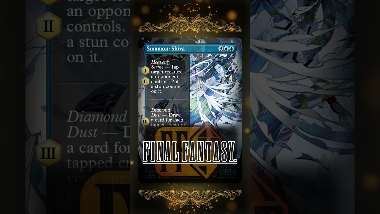 final fantasy shiva mtg Friday: Magic the Gathering - final fantasy friday post add a lore counter New "Summon" Cards are INSANE//