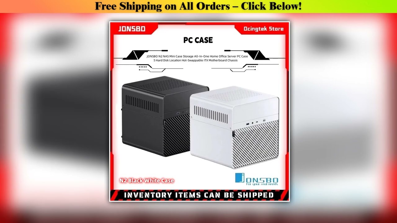 JONSBO N2 NAS Mini Case Storage All-In-One Home Office Server PC Case 5 Hard Disk Location