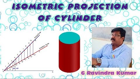 Isometric Projection of Cylinder || by G Ravindra Kumar