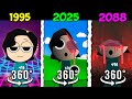360° VR Sprunki Squid Game 1995 vs 2025 vs 2088