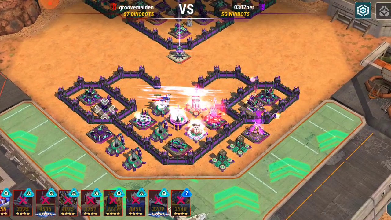 Wars Prime League Transformers Earth Wars vs SG Winbots Base 5
