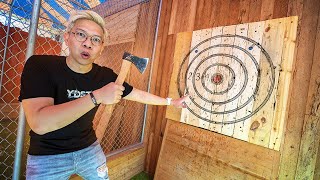 AXE-THROWING CONTEST!!! DON'T COPY IT CAREFULLY!!