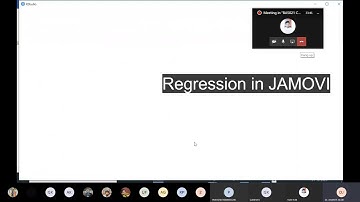 jv8 regression in JAMOVI