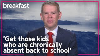 Truancy crisis: Hipkins warns against Govt's 'simplistic approach' | TVNZ Breakfast